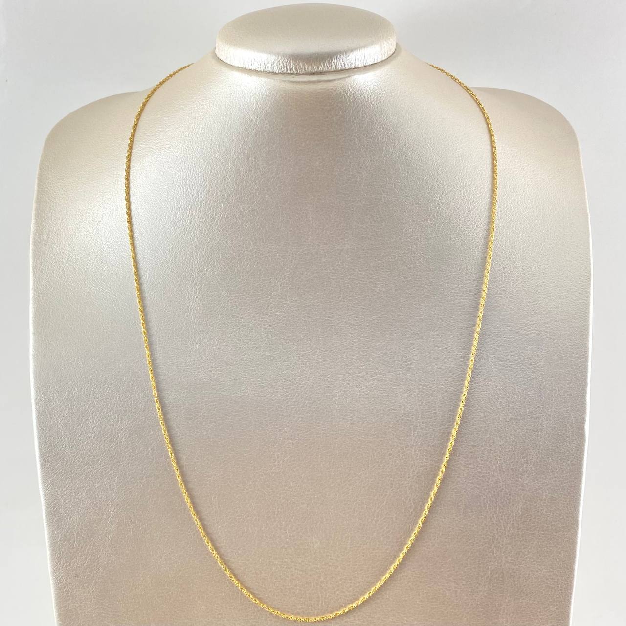 Cadena Lazo 2.1gr / 60cm / 1.6mm Oro Amarillo +3