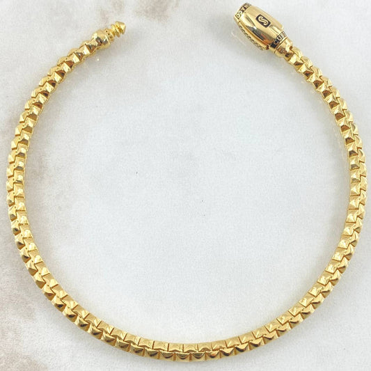 Pulso Veneciano Cubicular 8.95gr / 21cm / Oro Amarillo +4 18K ©