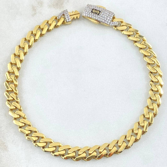 Pulso Cubano Infinito 9gr / 21cm / Oro Amarillo +4 18K ©
