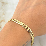 Pulso Cubano Infinito 9gr / 21cm / Oro Amarillo +4 18K ©