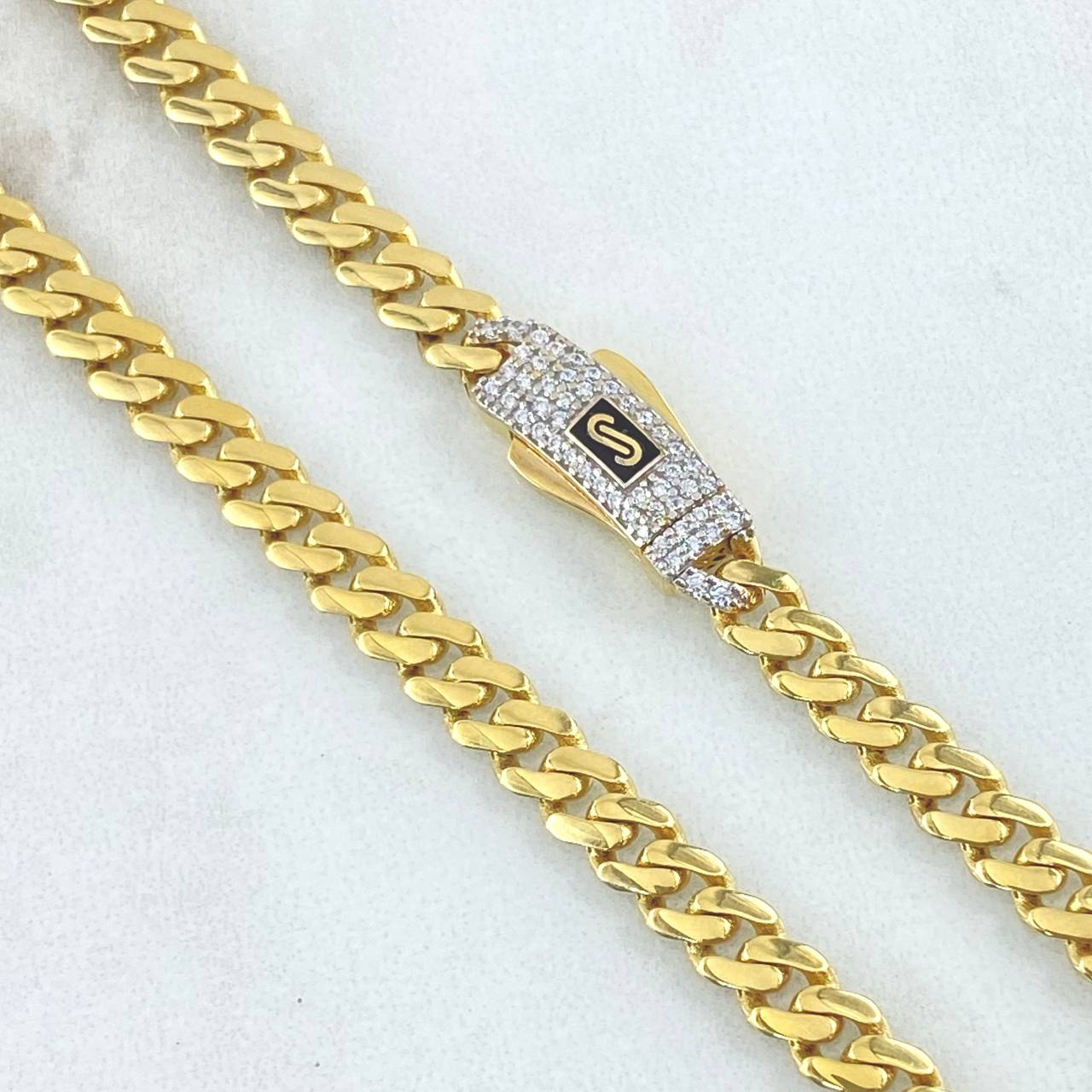 Cadena Cubana Infinito 18.25gr / 50cm / Oro Amarillo +4 18K