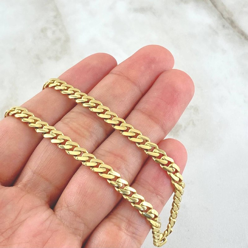 Cadena Cubana Infinito 18.95gr / 60cm / Oro Amarillo +4 18K *