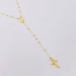 Rosario Virgen Maria Cruz Lisa 2.85gr / 35cm-45cm / 2mm Oro Amarillo +4 18K