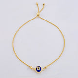 Pulso Franco Ojo Turco 2.85gr / 4cm-23cm / 3mm Oro Amarillo 18K