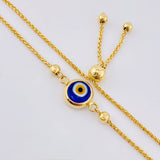 Pulso Franco Ojo Turco 2.85gr / 4cm-23cm / 3mm Oro Amarillo 18K