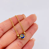 Pulso Franco Ojo Turco 2.85gr / 4cm-23cm / 3mm Oro Amarillo 18K