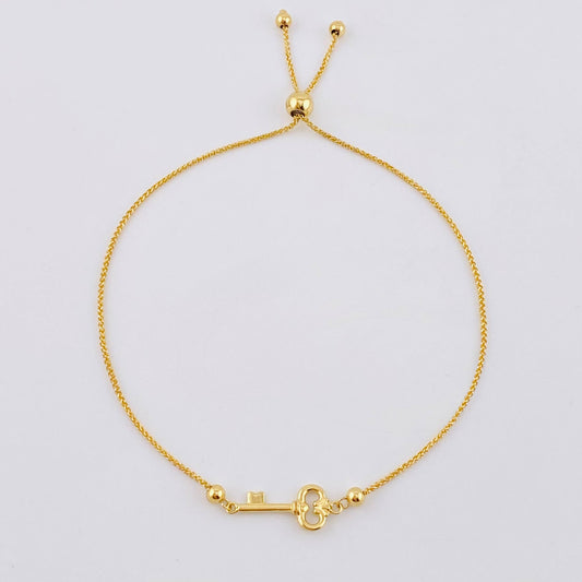 Pulso Franco Llave Gradual 2.35gr / 6cm-23cm / 3mm Oro Amarillo 18K