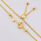Pulso Franco Llave Gradual 2.35gr / 6cm-23cm / 3mm Oro Amarillo 18K