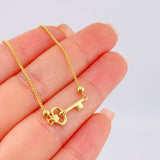 Pulso Franco Llave Gradual 2.35gr / 6cm-23cm / 3mm Oro Amarillo 18K
