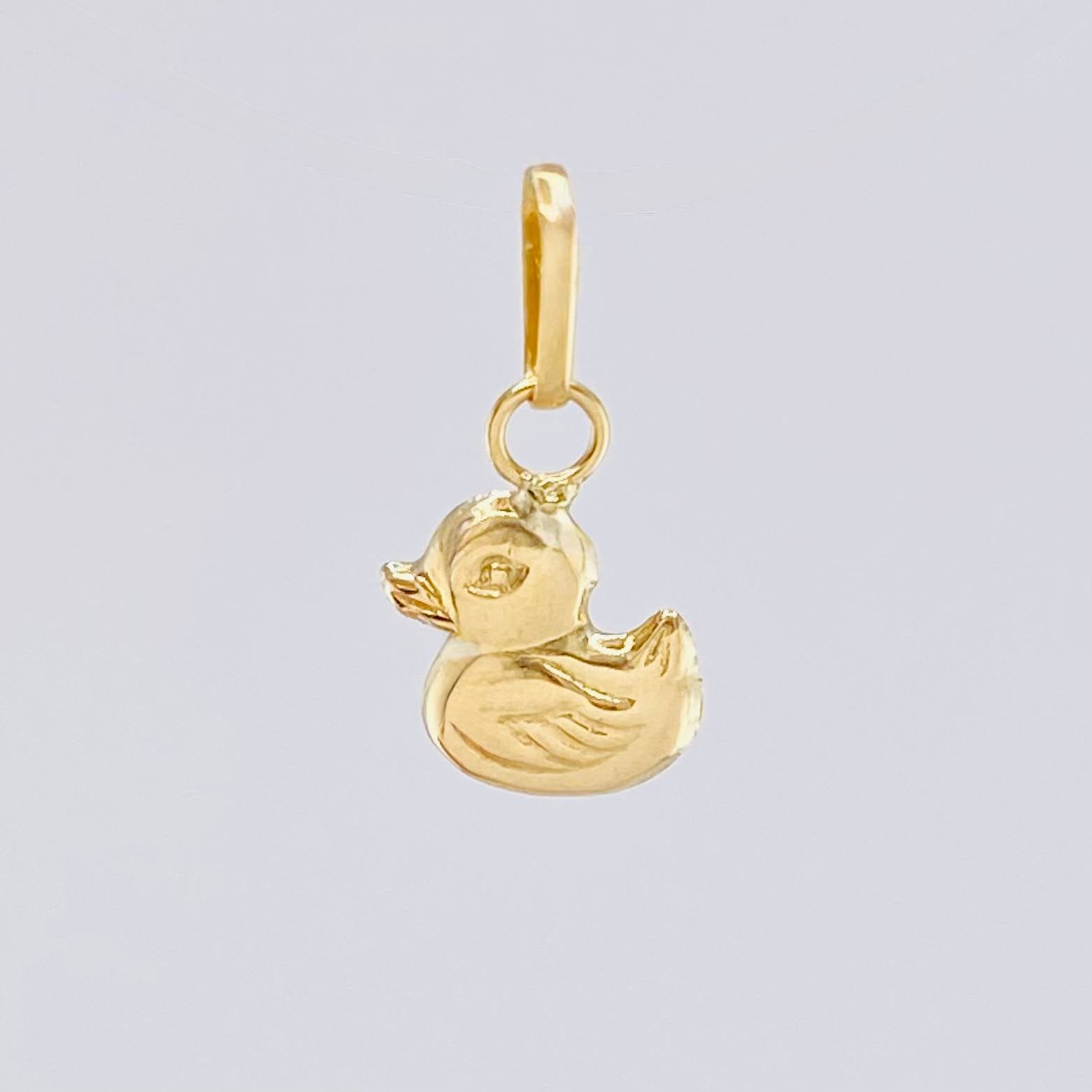 Dije Pato 0.2gr / 1cm / Oro Amarillo 18K *
