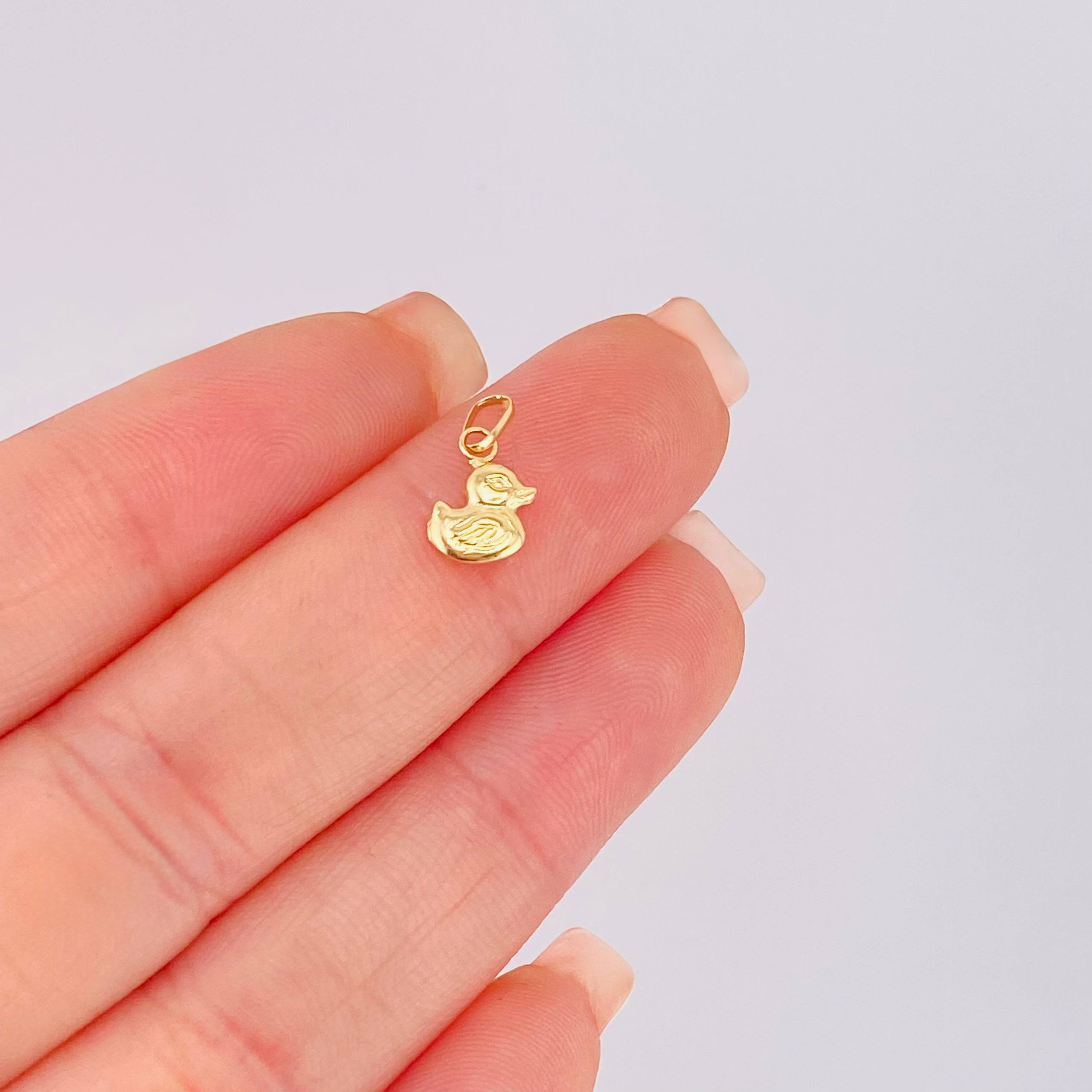 Dije Pato 0.2gr / 1cm / Oro Amarillo 18K *