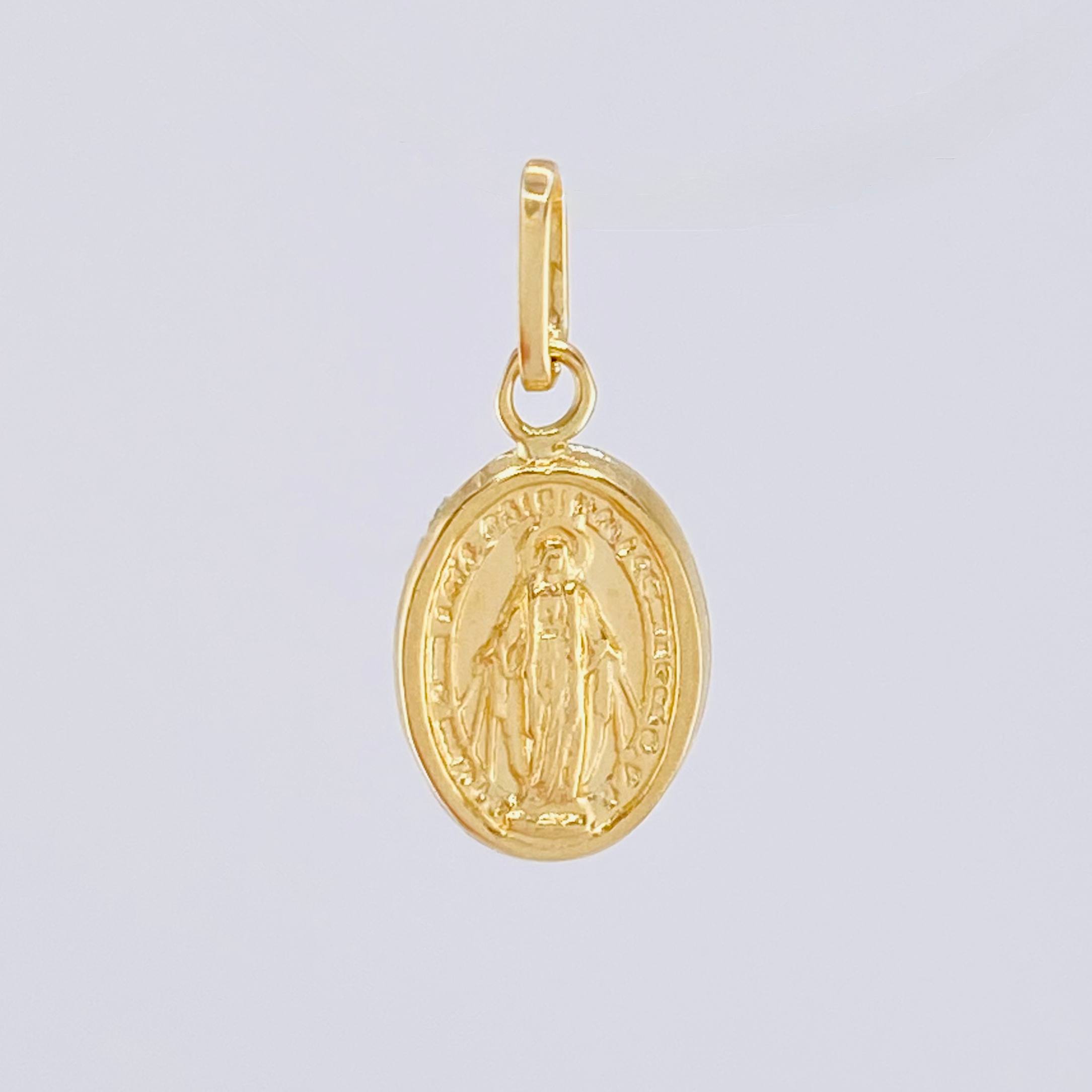 Dije Virgen Milagrosa 0.4gr / 1.5cm / Oro Amarillo 18K *