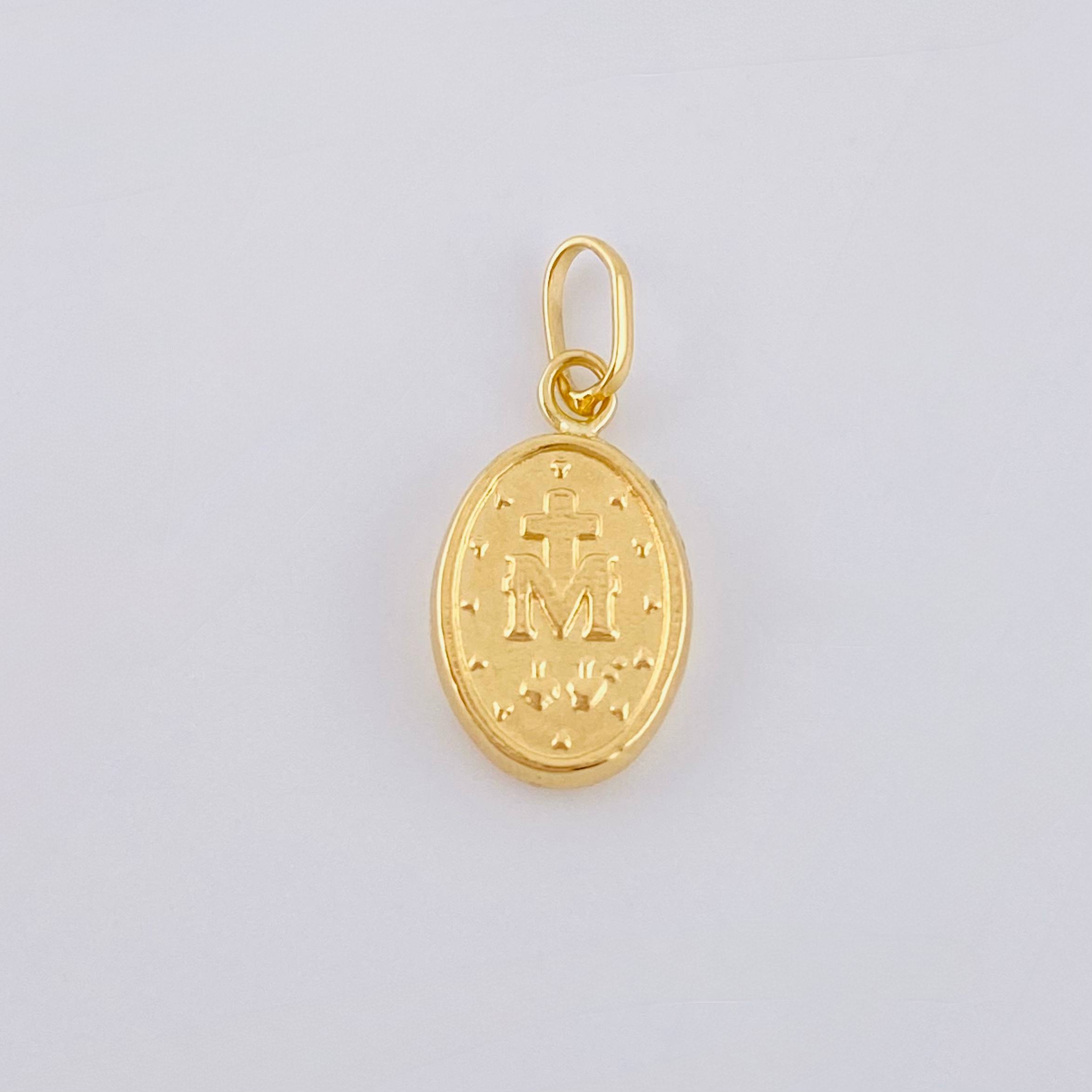 Dije Virgen Milagrosa 0.4gr / 1.5cm / Oro Amarillo 18K
