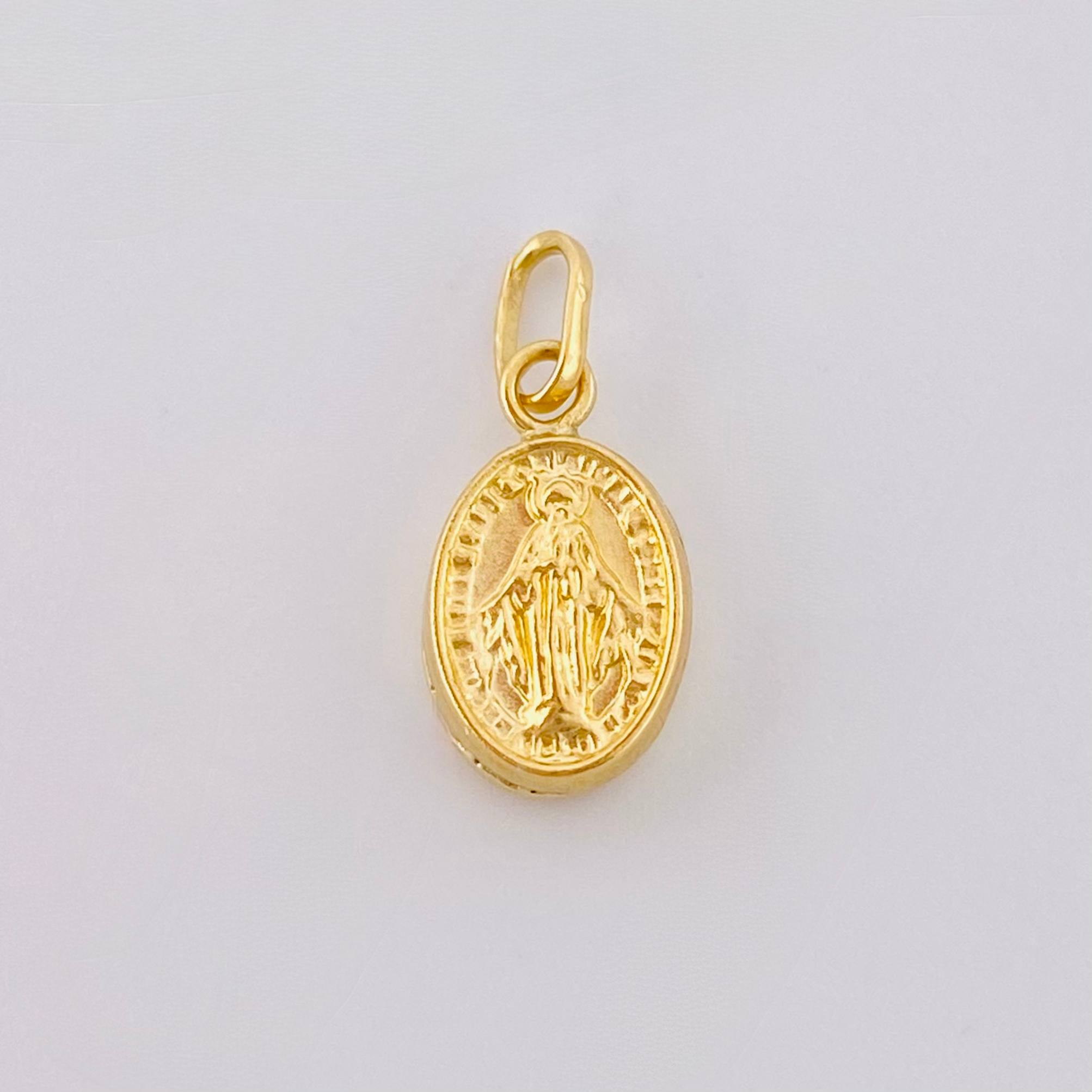 Dije Virgen Milagrosa 0.4gr / 1.5cm / Oro Amarillo 18K ©