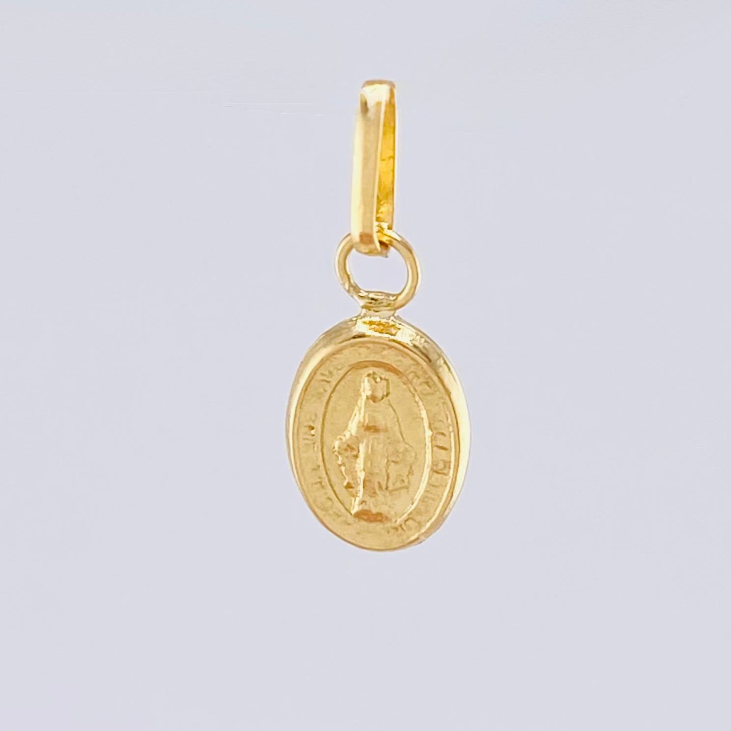 Dije Virgen Milagrosa 0.4gr / 1.4cm / Oro Amarillo 18K *
