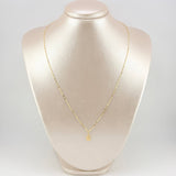 Set Cadena y Dije Flor Espejo + Virgen Guadalupe 1.35gr / 50cm / 1.3mm Oro Amarillo 18K (Oferta) *