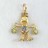 Dije Pato Bolsas Dinero 4.35gr / 3.5cm / Oro Amarillo 18K *