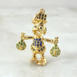 Dije Pato Bolsas Dinero 4.35gr / 3.5cm / Oro Amarillo 18K *