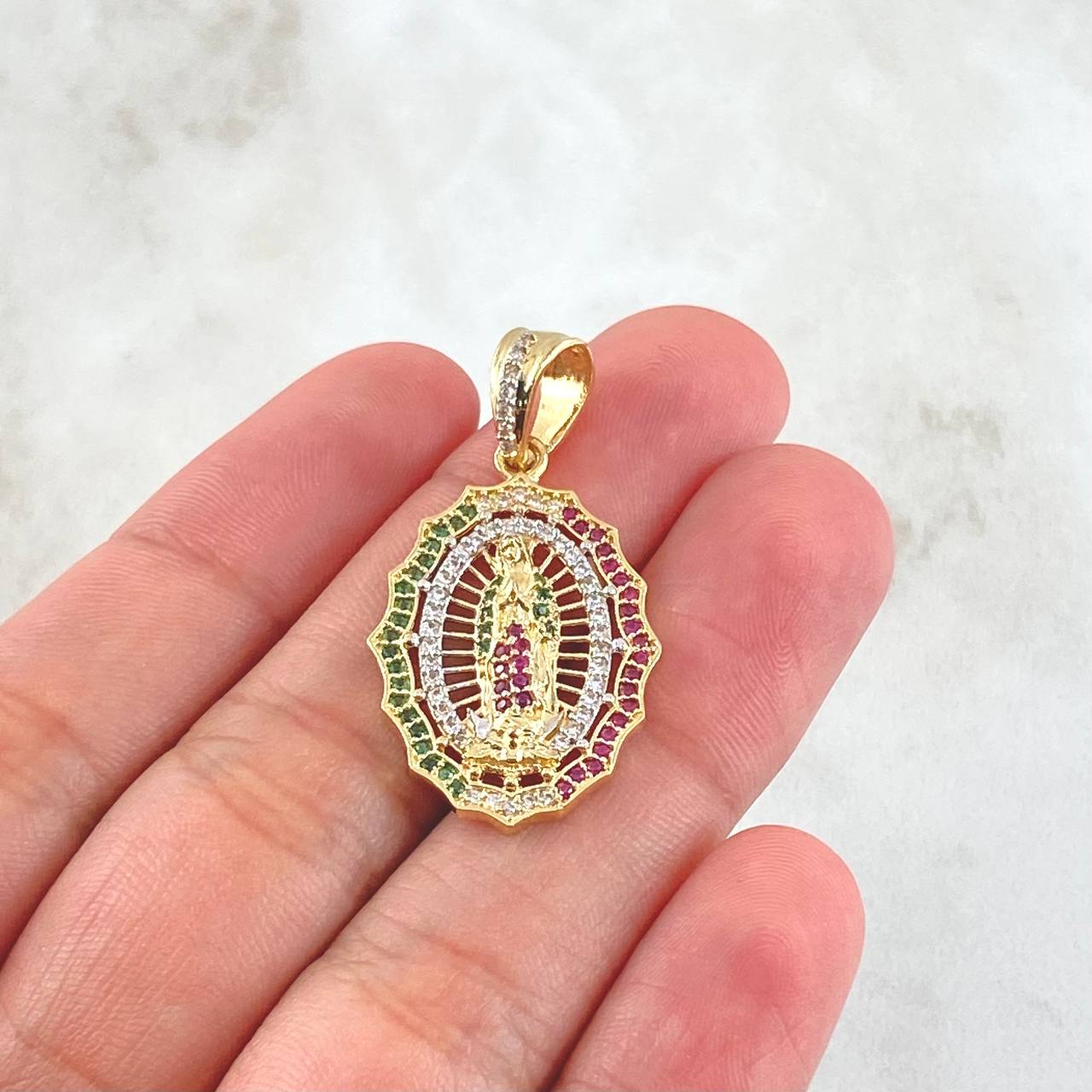 Dije Virgen de Guadalupe 4.35gr / 3.5cm / Oro Amarillo 18K *