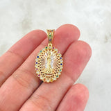 Dije Virgen Guadalupe 4.6gr / 3.5cm / Tres Oros 18K *