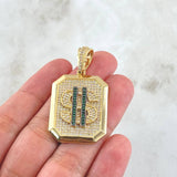 Dije Placa Signo Peso 11.15gr / 4.5cm / Oro Amarillo 18K *