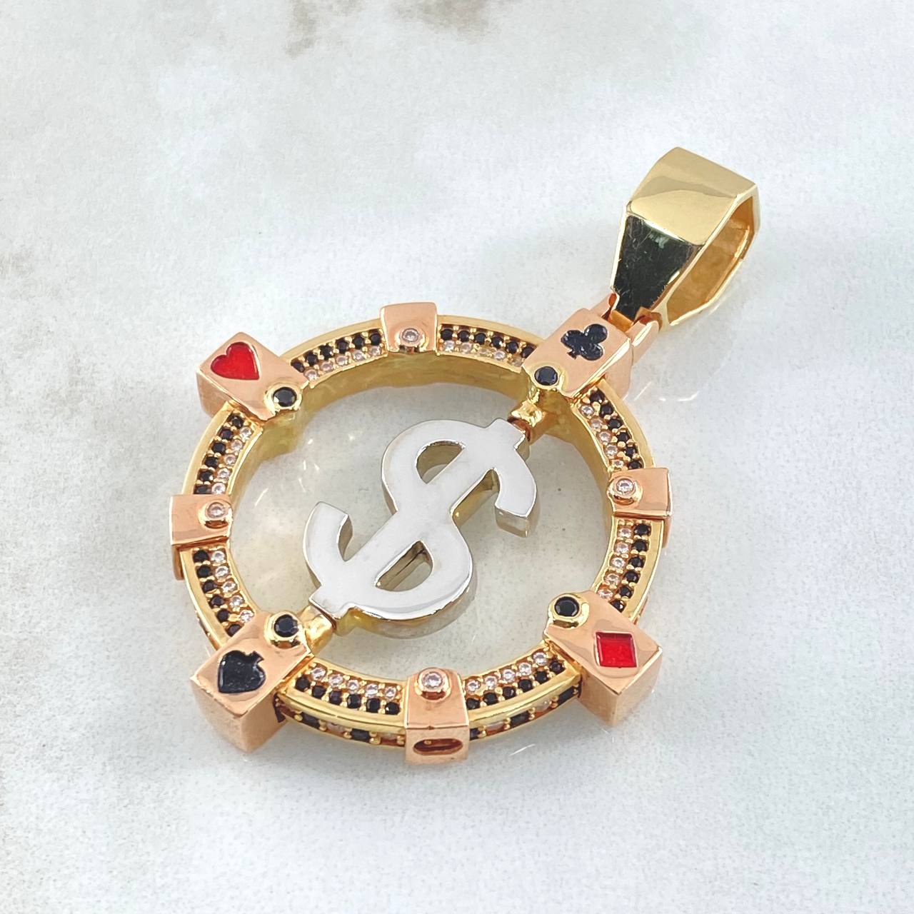 Dije Signo Peso  20gr / 5.5cm / Oro Amarillo 18K *