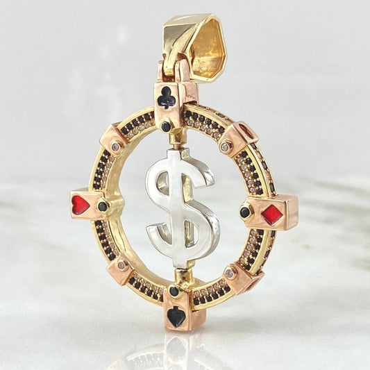 Dije Signo Peso  20gr / 5.5cm / Oro Amarillo 18K *