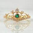 Anillo Corona Corazon  1.6gr / T5 1/2 / Oro Amarillo 18K