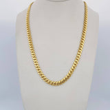 Cadena Cubana Infinito 19.7gr / 60cm / Oro Amarillo +4 18K $