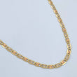 Cadena Escalera Plana 3.45gr / 60cm / Tres Oros +3 18K &