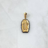 Dije Virgen de Guadalupe 6.1gr / 3.5cm / Circones Blancos Negros Oro Amarillo 18K ©