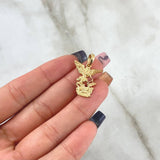 Dije San Miguel Arcángel De 2.45gr / 2.5cm / Liso Oro Amarillo 18K ©