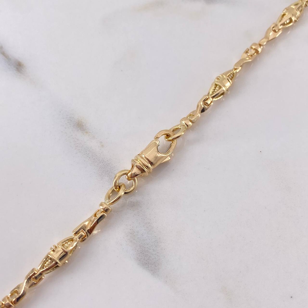 Cadena Rustica Dubai 34.75gr / 60cm / 4mm Oro Amarillo 18K $