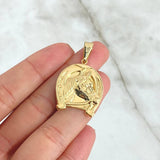 Dije Herradura Caballo 2.8gr / 3.7cm / Liso Oro Amarillo 18K ©