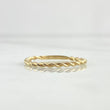 Anillo Trenzado 1.25gr / T7 3/4 / Liso Oro Amarillo 18K ©