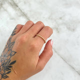 Anillo Trenzado 1.2gr / T6 / Liso Oro Amarillo 18K *