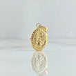 Dije Sagrada Familia 0.9gr / 2.4cm / Ovalo Mate Troquelado Oro Amarillo 18K ©