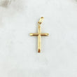 Dije Cruz Lisa 0.95gr / 3.5cm / Troquelada - Puntas Planas Oro Amarillo 18K