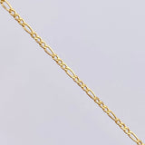 Tobillera Figaro 2.1gr / 24.5cm / 2.7mm Oro Amarillo +1 18K