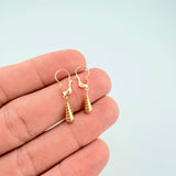 Candongas Lagrima 0.7gr / 2.7cm / Oro Amarillo 18K