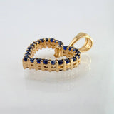 Dije Silueta Corazón Doble Faz 1.4gr / 1.8cm / Oro Amarillo 18K ©