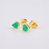 Topos Chispa Corazón Esmeraldas 60pts 1.25gr / 5mm Oro Amarillo 18K ©