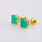 Topos Canasta Cuadricular Esmeraldas 2.4 Qts 2.35gr / 7mm Oro Amarillo 18K ©