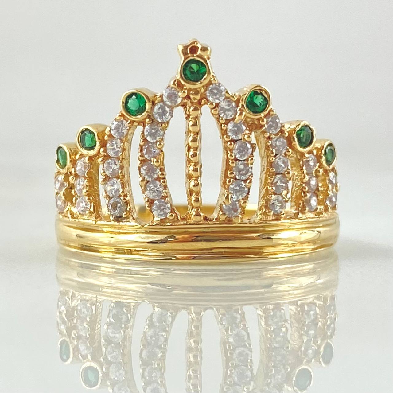 Anillo Corona Tupida 3.85gr / T7 1/4 / Oro Amarillo 18K