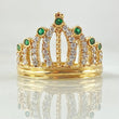 Anillo Corona Tupida 3.85gr / T7 1/4 / Oro Amarillo 18K