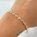Pulso GC 2.65gr / 19cm / 4mm Liso Oro Amarillo 18K