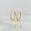 Candongas Kona 1.6gr / 1.4cm / Lisas Oro Amarillo 18K