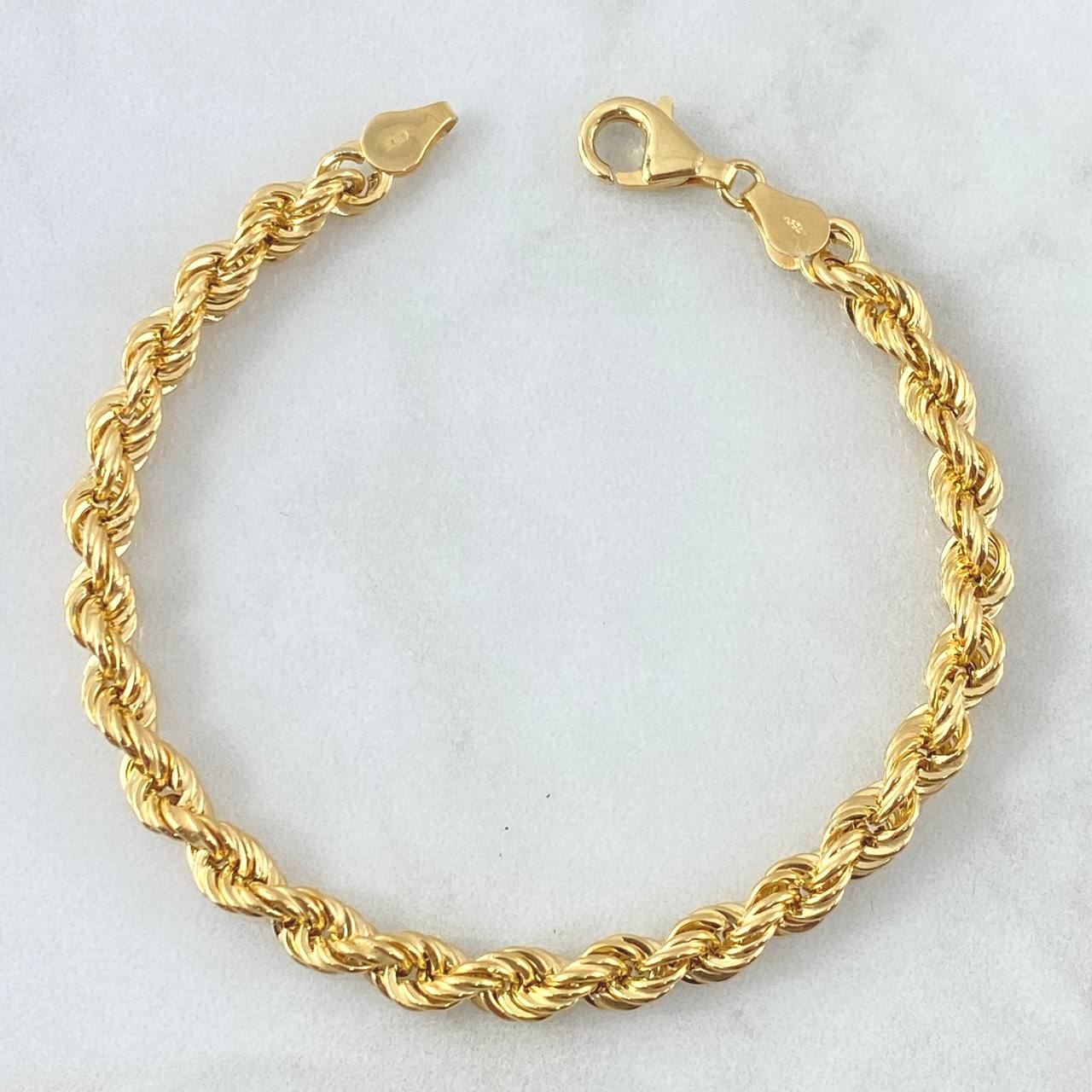 Pulso Lazo 6.3gr / 21.5cm / 5.4mm Oro Amarillo +3 18K