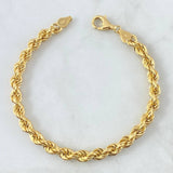Pulso Lazo 6.3gr / 21.5cm / 5.4mm Oro Amarillo +3 18K