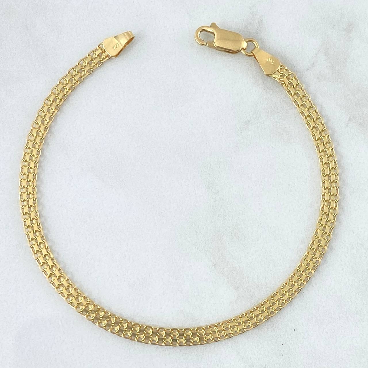 Pulso Chino 4.4gr / 21cm / 3.2mm Oro Amarillo +1 18K